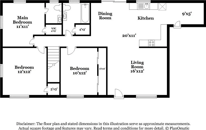 3 bed, 1.5 bath, 1220 sqft, $1,615 — Photo 2