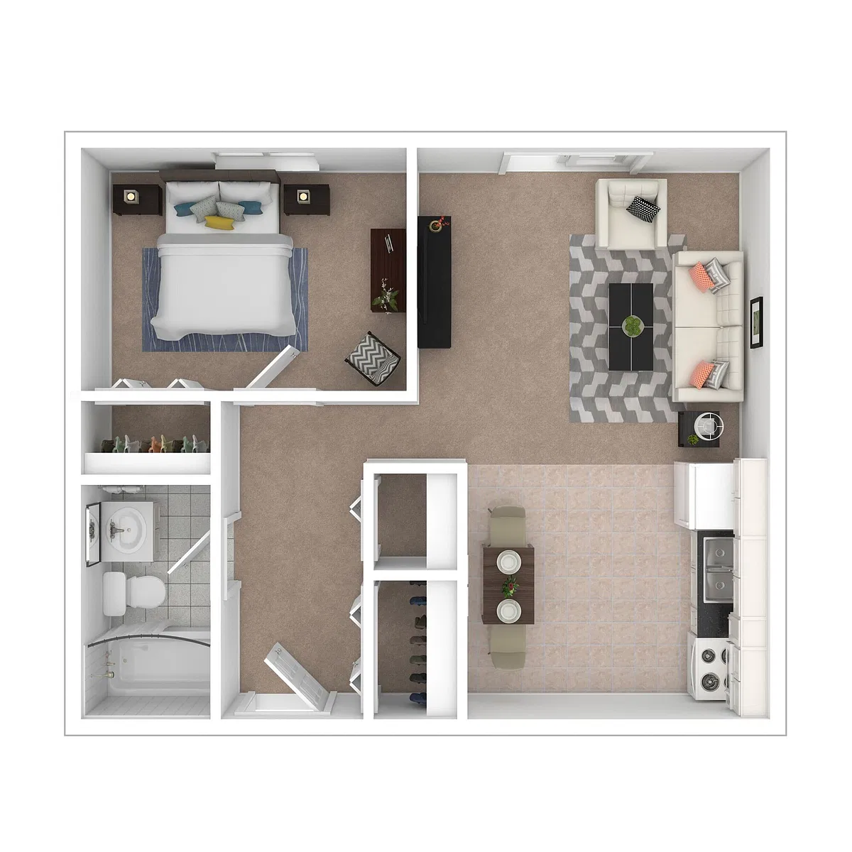 Floor plan 1 Bedroom