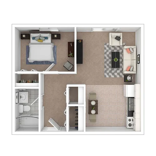 Floor plan 1 Bedroom