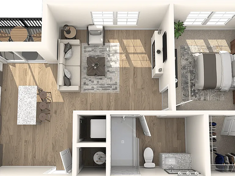 One Bedroom, One Bathroom One Bedroom, One Bathroom