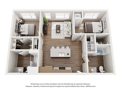 Floor plan 2 Bedroom