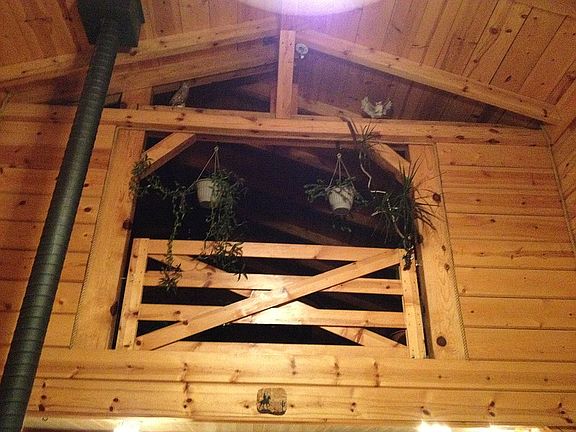 Looking up to the loft 