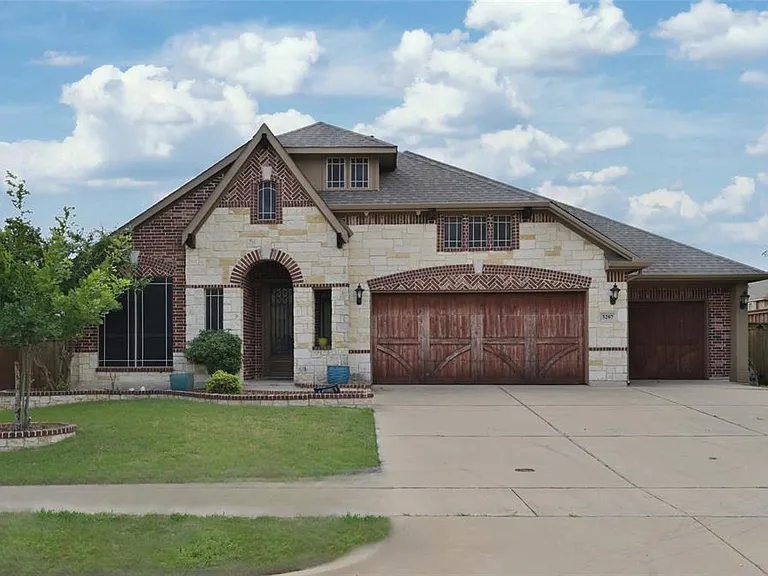 Front Brick and Stone Elevation