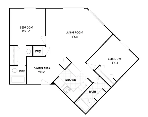 Floor plan Reserve - In-Home Washer/Dryer