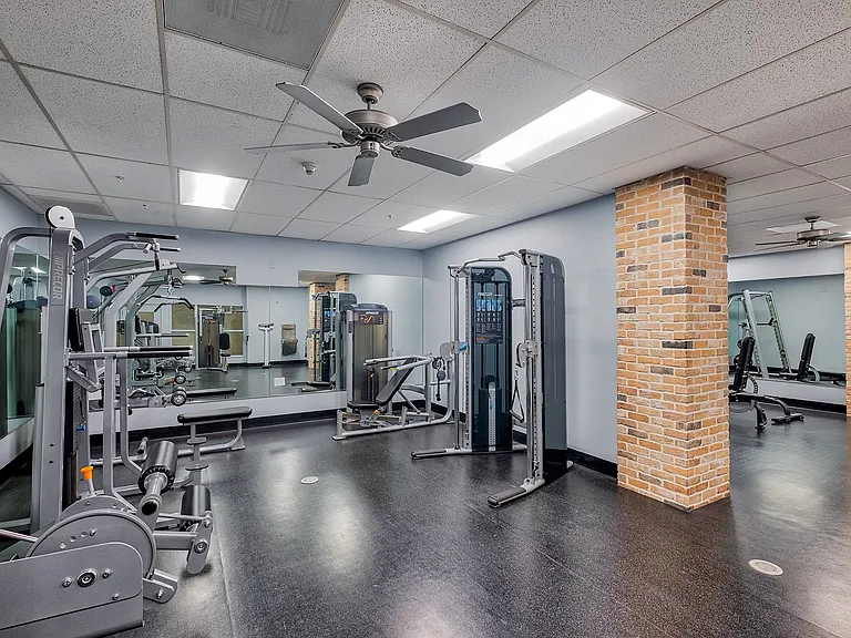 Weight room in the fitness center