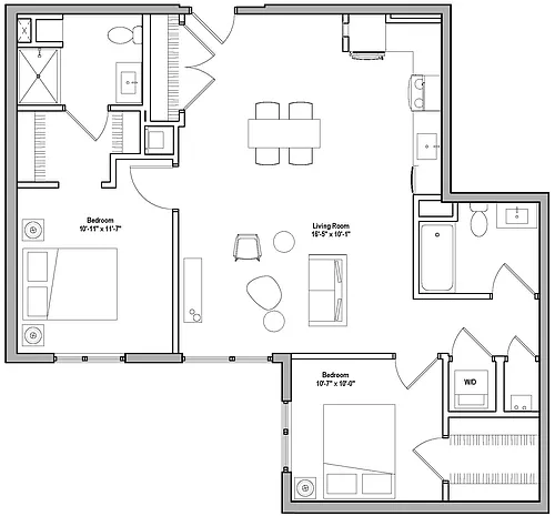 Floor plan B1-N