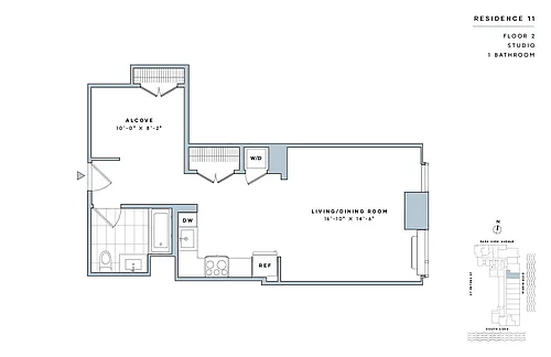 Floor plan Studio-E.18-II