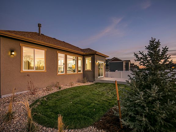 Rear Elevation at Dusk