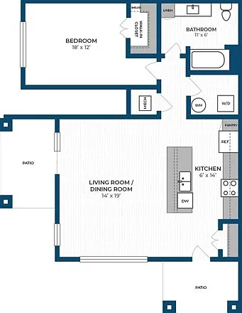 Floor Plan 1D | Seasons at River View | Apartments in Pleasant Prairie, W Floor Plan 1D | Seasons at River View | Apartments in Pleasant Prairie, W