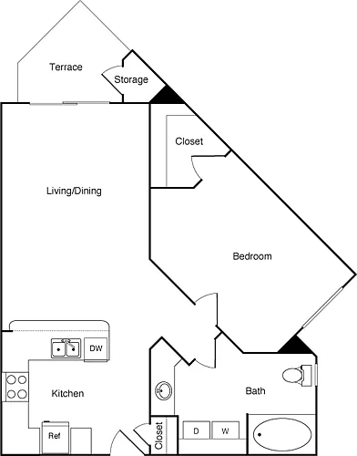 Floor plan 1B
