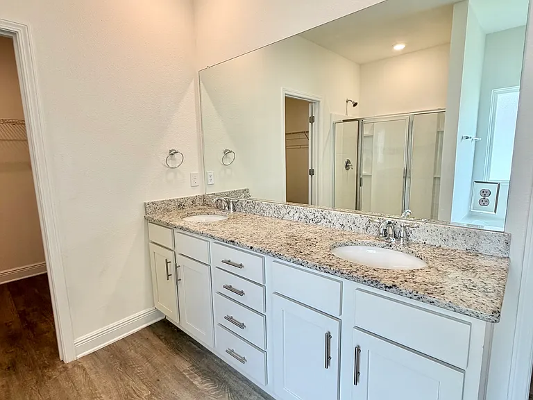 Master Bathroom with double vanities