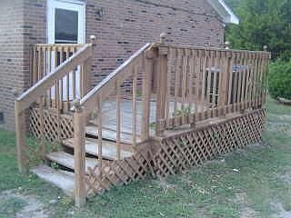 side entry and deck