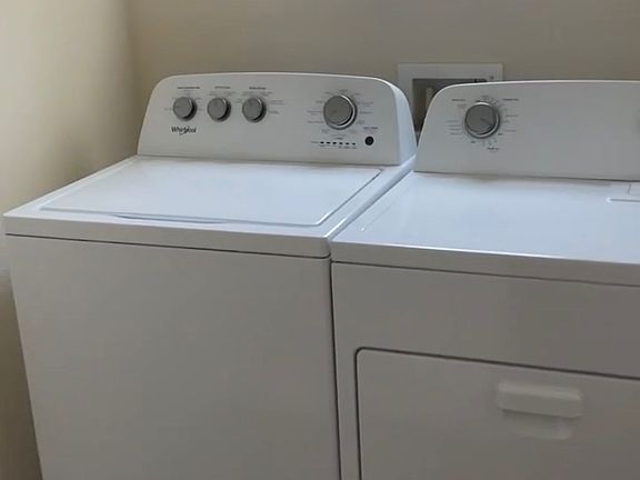 washer and dryer included