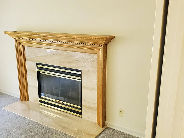 primary bedroom fireplace