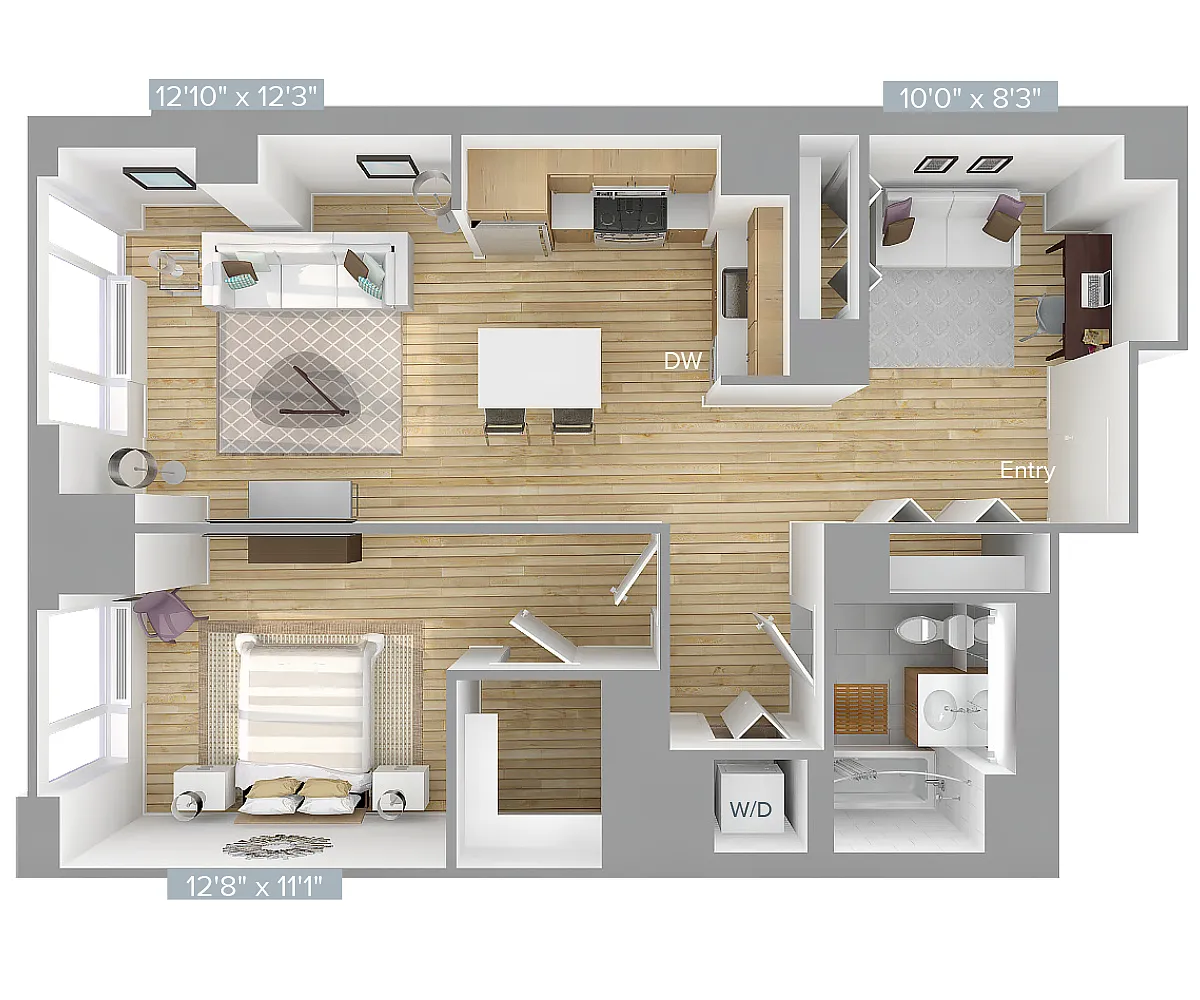 Floor plan A13D