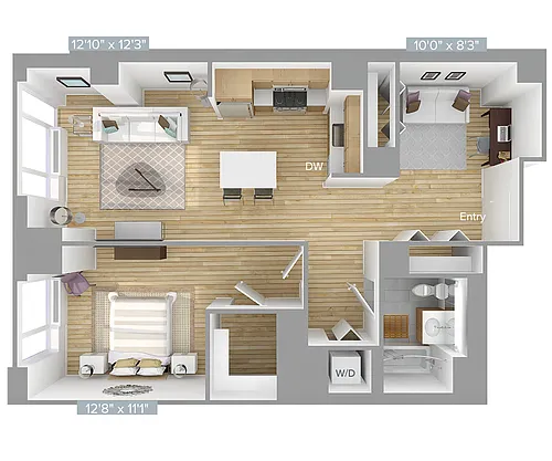 Floor plan A13D