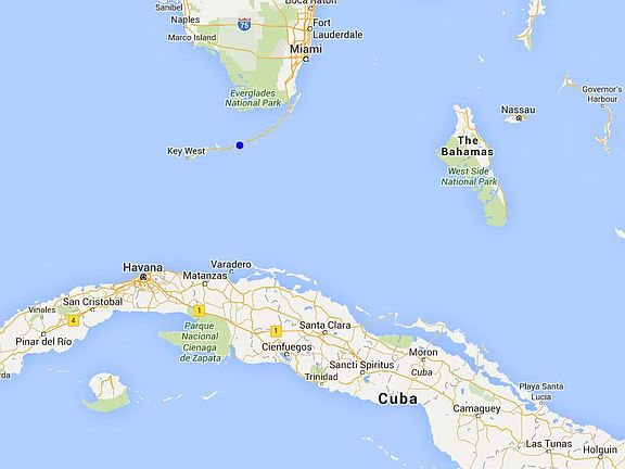 From Marathon Key to Cuba