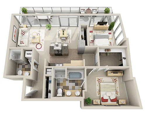 Floor plan Highrise B2G