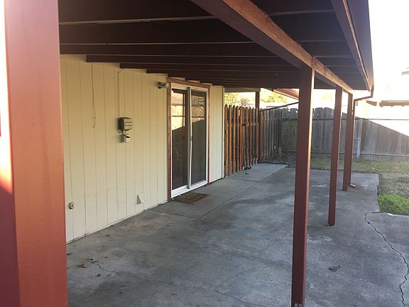 Covered back patio view 1