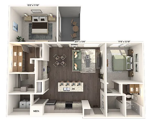 Floor plan B3-1254-G