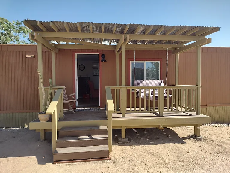 Front door and deck