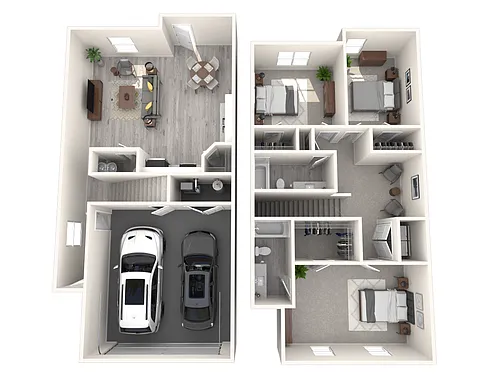 Floor plan 3 Bed 2-5 Bath