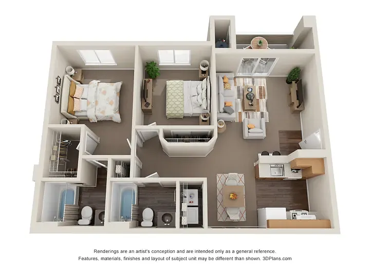 Floor plan 2 Bedroom