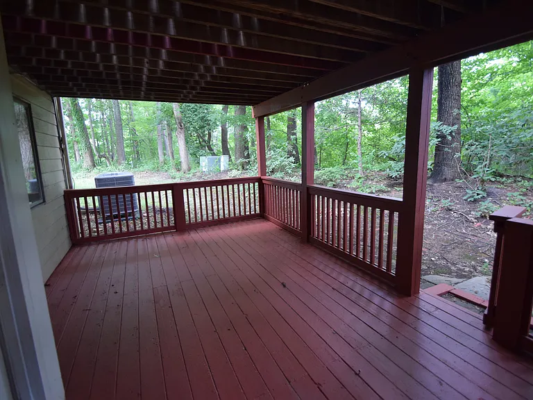 Deck in lower level