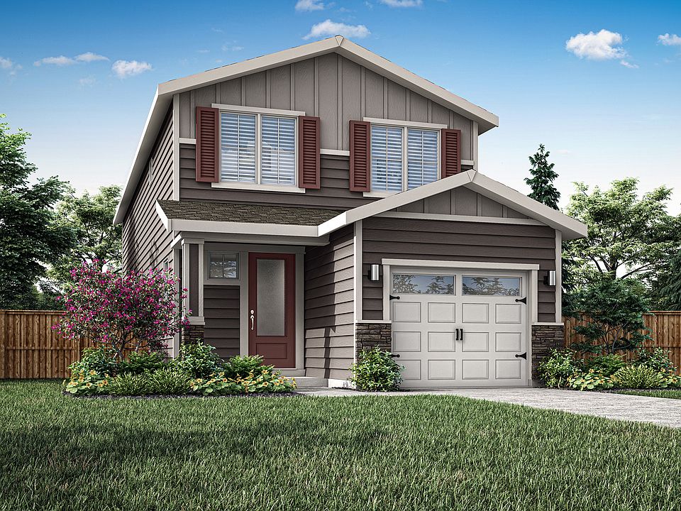 The Rockfish is a beautiful two story home with siding and stone.