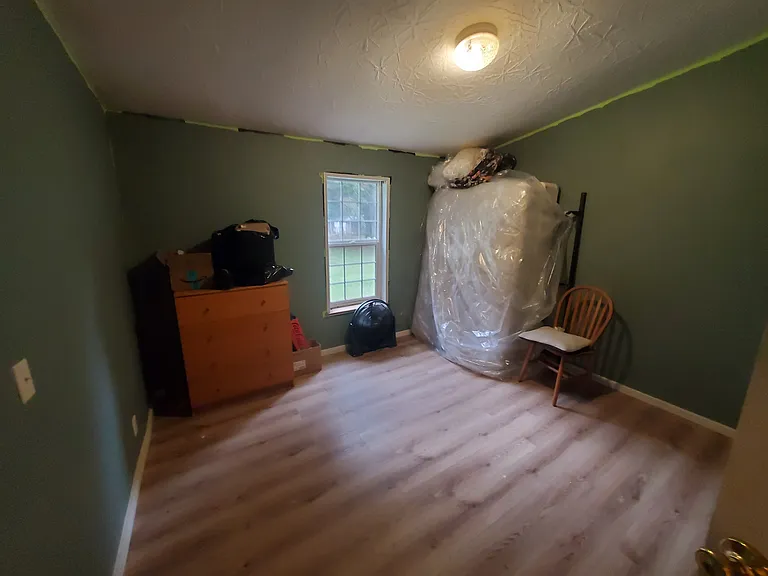 bedroom, before paint...