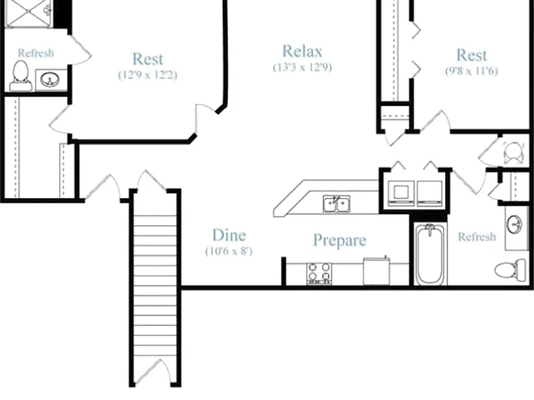 Discover the perfect balance of open-concept living and private retreat in The Avon _ a spacious two-bedroom, two-bath garden-style apartment designed for comfort and convenience. Discover the perfect balance of open-concept living and private retreat in 
