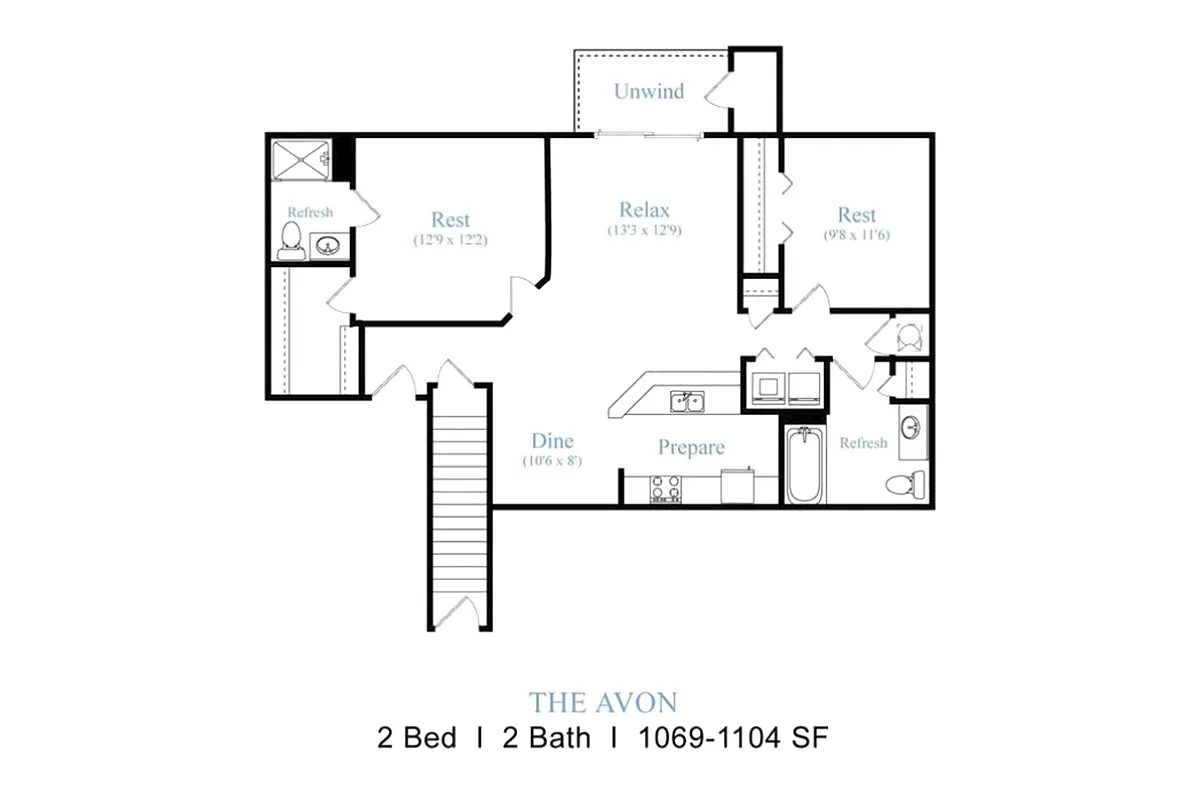 Floor plan The Avon