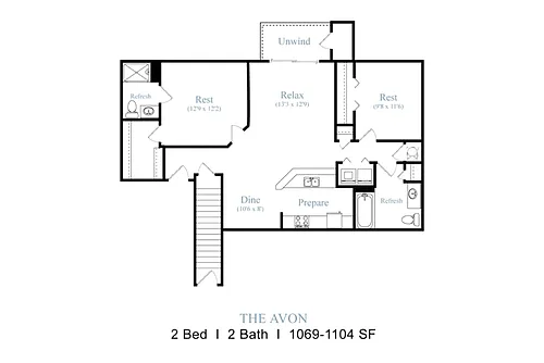 Floor plan The Avon
