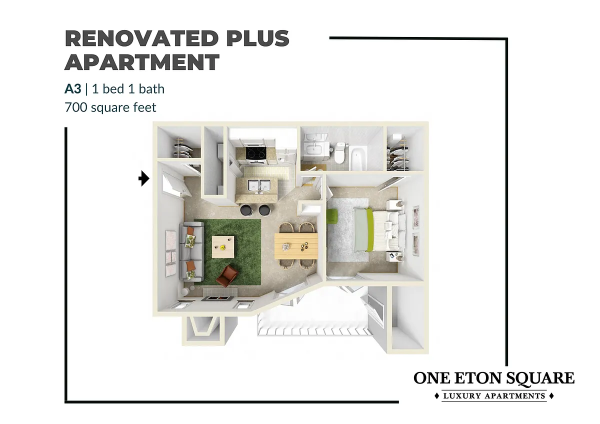 Floor plan A3 Renovated Plus