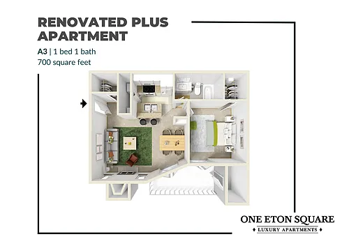 Floor plan A3 Renovated Plus