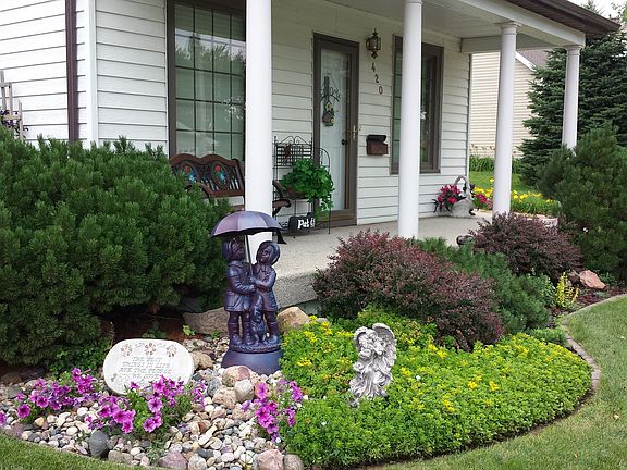 Beautiful front landscaping
