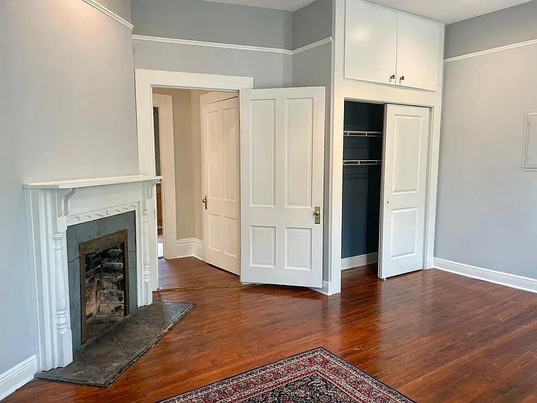 Closet, recessed lighting and fan