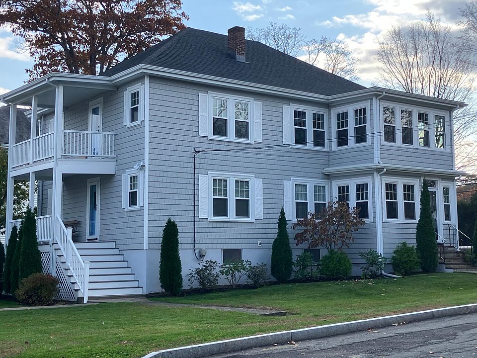 House sits on a corner lot. Parking is off street on Hawthorne St