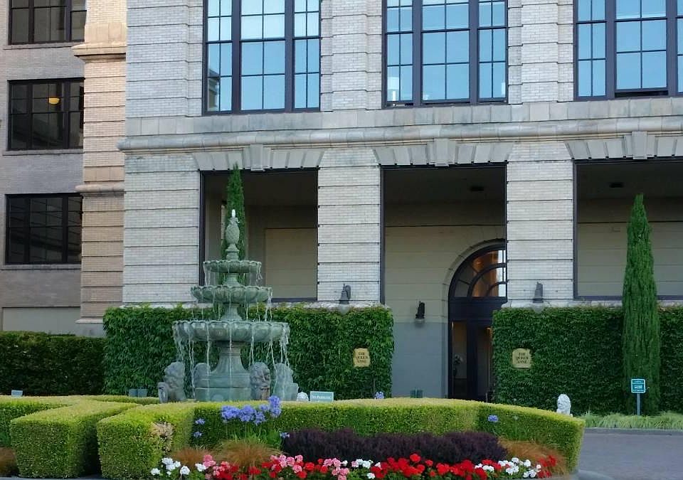 Back entrance to QAHS