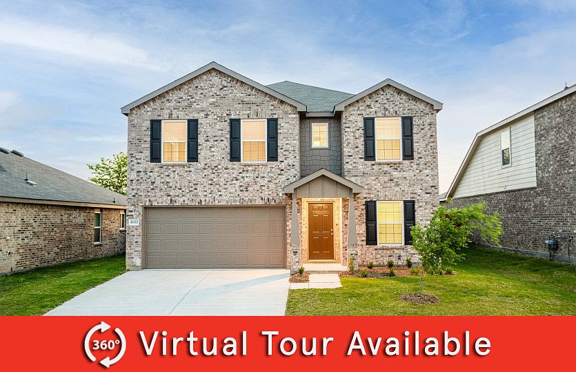 The Kisko, a two-story home with 2-car garage, shown with Home Exterior O