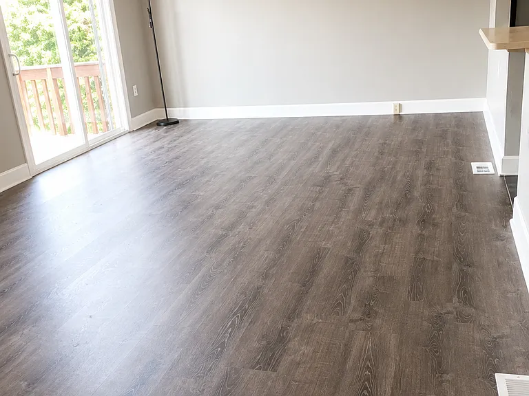 Main living room with walkout to deck