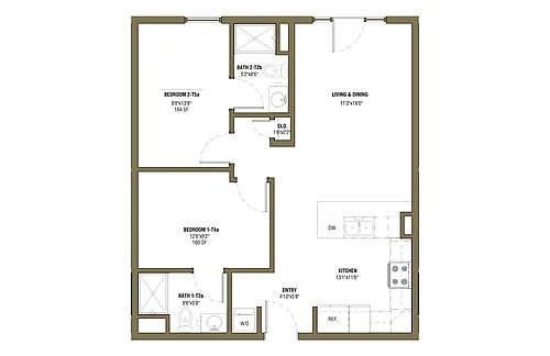 Floor plan 2X2