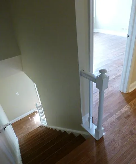 Stairs, hallway, bedroom