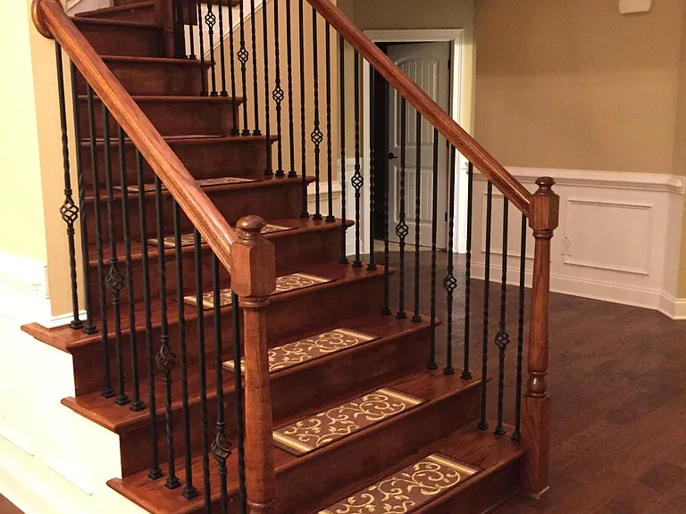 Staircase as seen from front door entry