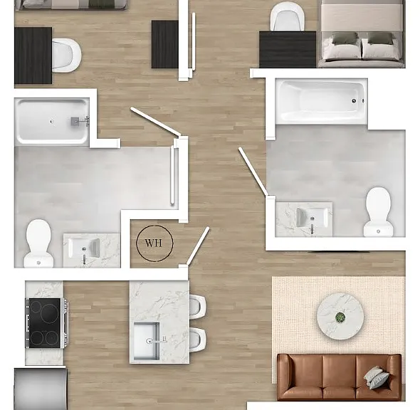 2 Bedroom - 2C 2 Bedroom - 2C