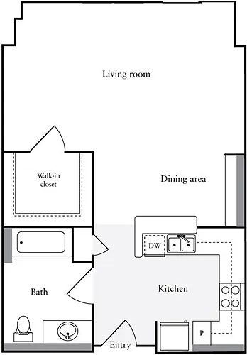 Floor plan Studio T
