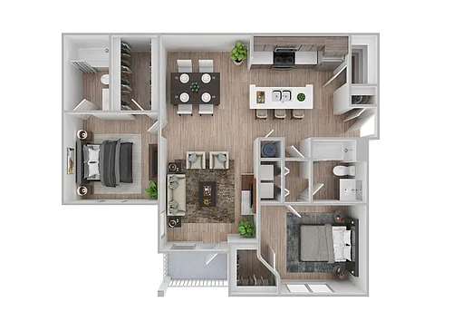 Floor plan Two Bedroom