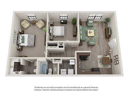 Floor plan 2 Bedroom