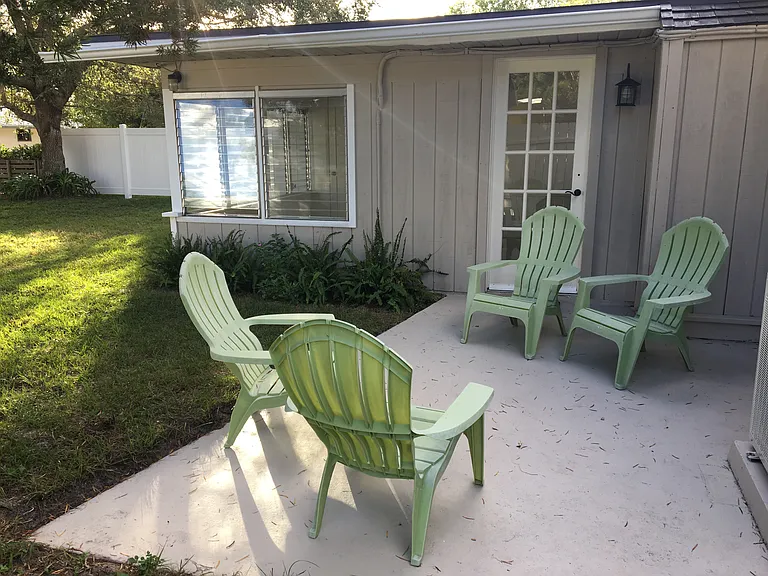 Small back patio