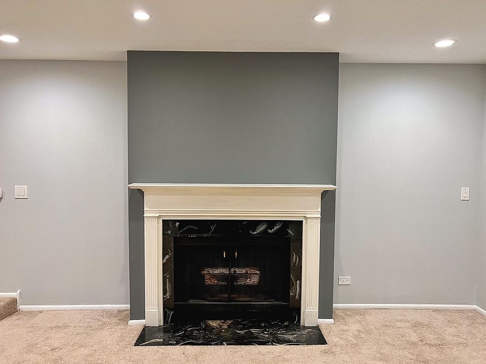 Gas fireplace, operated by wall switch